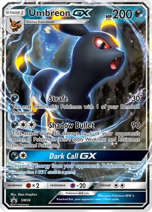 Umbreon GX SM36, SM Promos