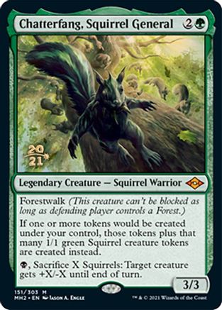 Chatterfang, Squirrel General 151, Prerelease Cards
