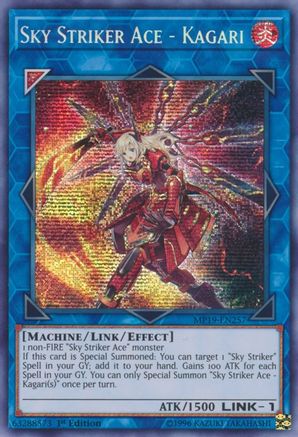 Sky Striker Ace - Kagari MP19-EN257, 2019 Gold Sarcophagus Tin Mega Pack