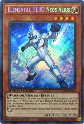 Elemental HERO Neos Alius (Secret Rare) SGX4-ENA02, Speed Duel GX: Midterm Destruction