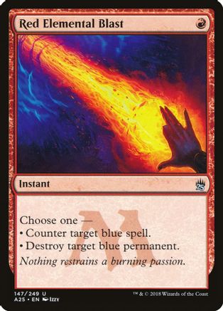 Red Elemental Blast 147, Masters 25