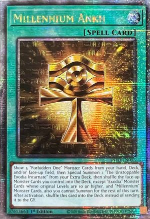 Millennium Ankh (Quarter Century Secret Rare) INFO-EN053, The Infinite Forbidden
