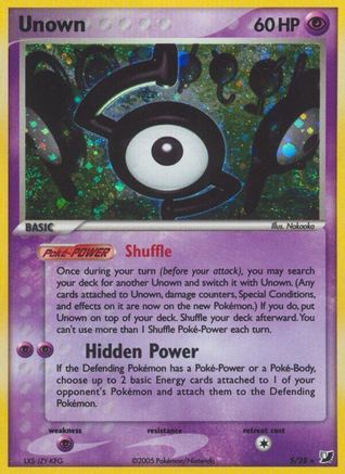 Unown (S) S/28, EX Unseen Forces