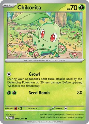 Chikorita 008/217, ME: Ascended Heroes