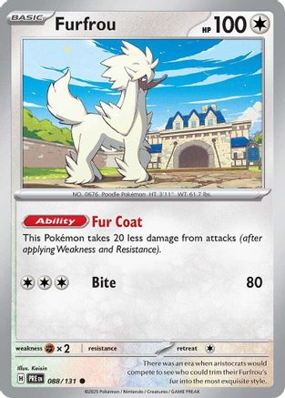 Furfrou 088/131, SV: Prismatic Evolutions