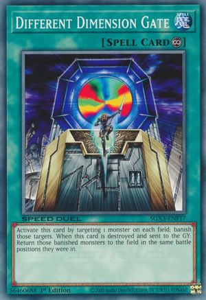 Different Dimension Gate (F) SGX3-ENF17, Speed Duel GX: Duelists of Shadows