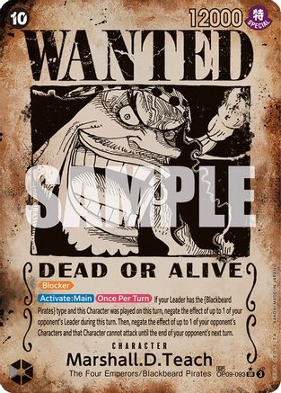 Marshall.D.Teach (093) (Wanted Poster), Emperors in the New World