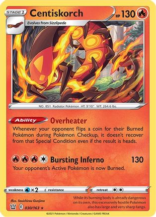 Centiskorch 030/163, SWSH05: Battle Styles