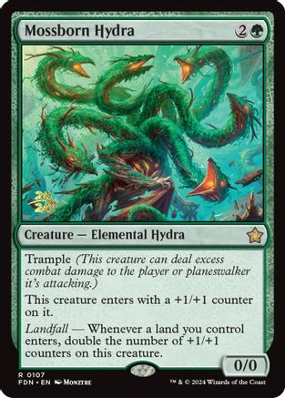 Mossborn Hydra 107, Prerelease Cards