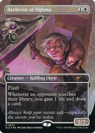 Archivist of Oghma (Rainbow Foil) 874, Secret Lair Drop Series