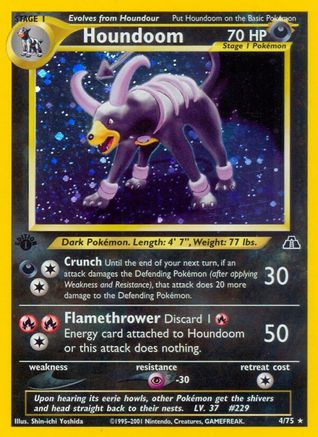 Houndoom (4) 04/75, Neo Discovery
