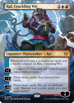 Ral, Crackling Wit (Borderless) 341, Bloomburrow