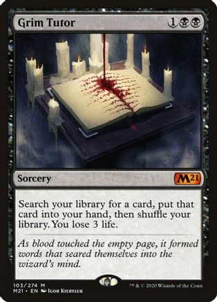 Grim Tutor 103, Core Set 2021