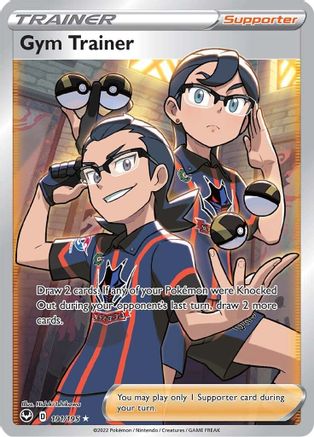 Gym Trainer (Full Art) 191/195, SWSH12: Silver Tempest