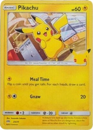 Pikachu - 25/25, McDonald's 25th Anniversary Promos