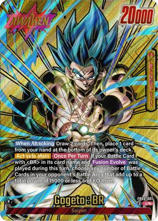 Gogeta : BR - FB09-001 (Super Alternate Art) FB09-001, Dual Evolution