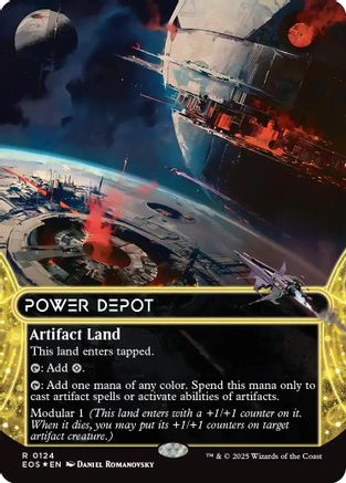 Power Depot (0124) (Borderless) (Galaxy Foil) 124, Edge of Eternities: Stellar Sights