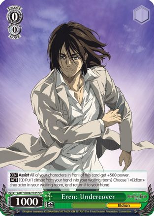Eren: Undercover (SR) AOT/SX04-T02S SR, Attack On Titan: Final Season