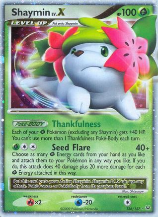 Shaymin Lv.X (Land Forme), Platinum