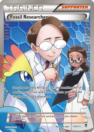 Fossil Researcher (110 Full Art) 110/111, XY - Furious Fists