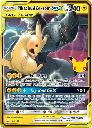 Pikachu & Zekrom GX, ME: 30th Celebration Classic Collection