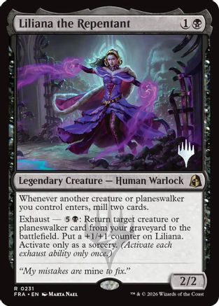 Liliana the Repentant 231, Promo Pack: Reality Fracture