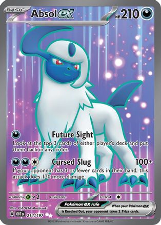 Absol ex 214/197, SV03: Obsidian Flames
