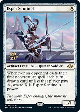 Esper Sentinel 12, Prerelease Cards