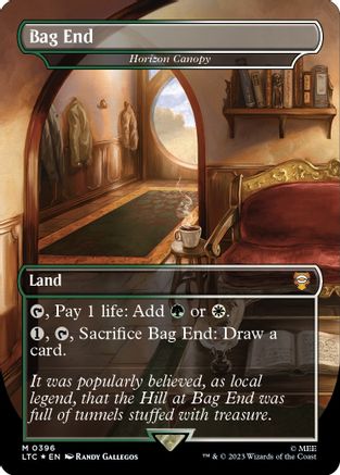 Bag End - Horizon Canopy (Borderless) (Surge Foil) 396, Commander: The Lord of the Rings: Tales of Middle-earth