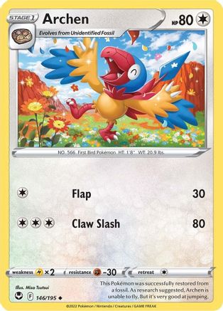 Archen 146/195, SWSH12: Silver Tempest