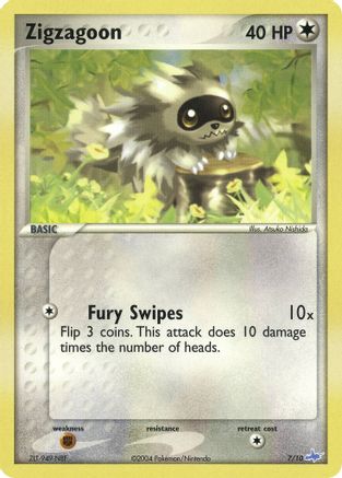 Zigzagoon 7/10, EX Trainer Kit 1: Latias & Latios