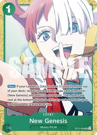 New Genesis ST11-004, Starter Deck 16: GREEN Uta