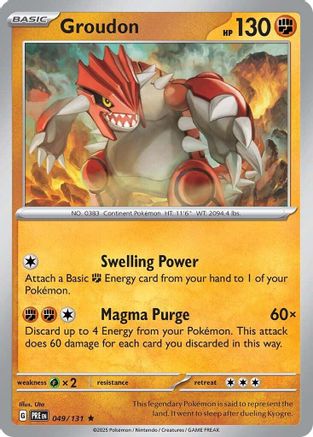 Groudon 049/131, SV: Prismatic Evolutions