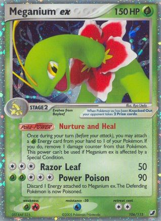 Meganium ex 106/115, EX Unseen Forces