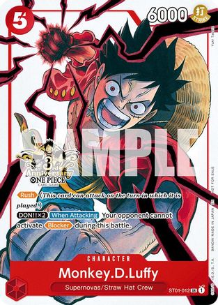 Monkey.D.Luffy - ST01-012 (3rd Anniversary Tournament 3 Brothers Pack), Carrying On His Will: 3rd Anniversary Tournament Cards