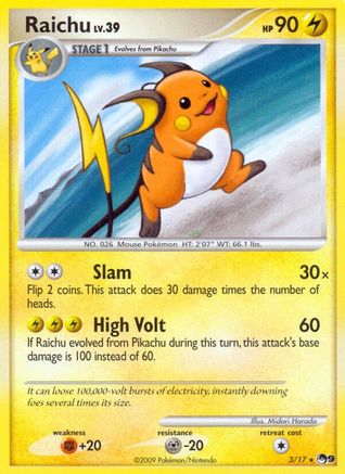 Raichu 003/017, POP Series 9