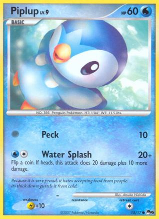 Piplup 015/017, POP Series 6