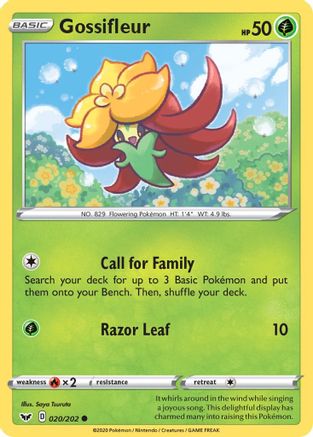 Gossifleur 020/202, SWSH01: Sword & Shield Base Set