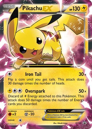 Pikachu EX XY84, XY Promos