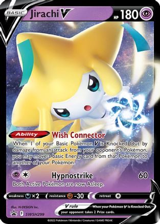 Jirachi V - 299 SWSH299, SWSH: Sword & Shield Promo Cards