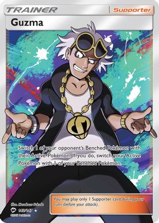 Guzma (Full Art) 143/147, SM - Burning Shadows