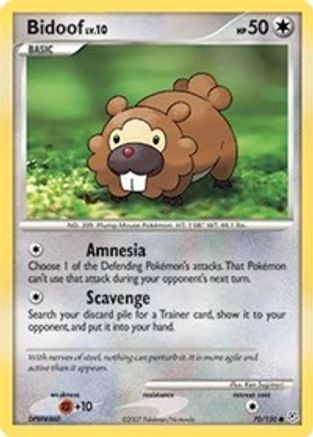 Bidoof 70/130, Diamond and Pearl