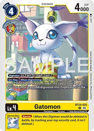 Gatomon BT24-035 C, Time Stranger