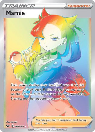 Marnie (Secret) 208/202, SWSH01: Sword & Shield Base Set