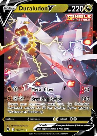Duraludon V 122/203, SWSH07: Evolving Skies