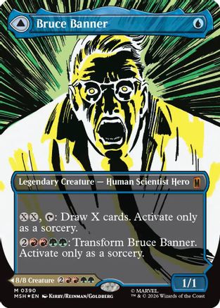 Bruce Banner (Borderless) (0390) 390, Marvel Super Heroes