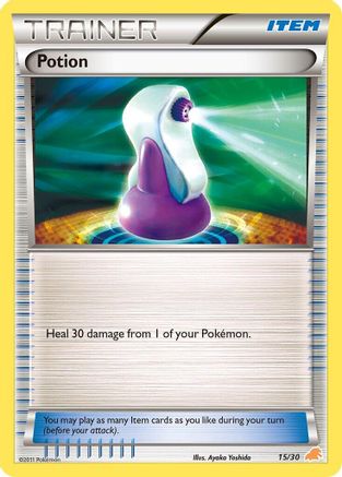 Potion (#15) 15/30, BW Trainer Kit: Excadrill & Zoroark