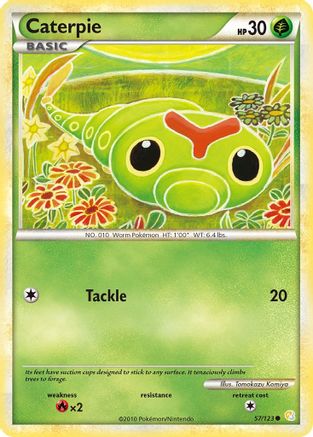 Caterpie 57/123, HeartGold SoulSilver
