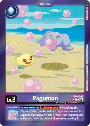 Pagumon (Limited Foil) EX9-006 C, Versus Monsters