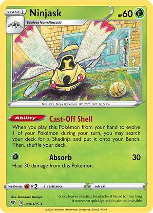 Ninjask 014/185, SWSH04: Vivid Voltage